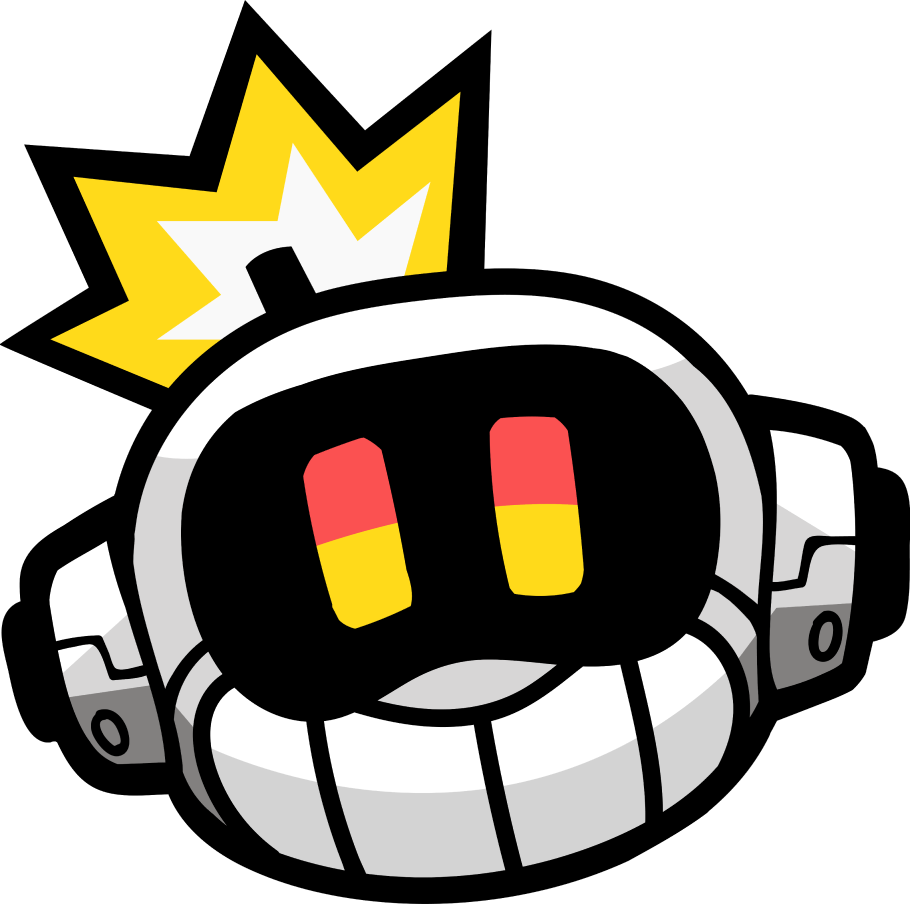 Super Collider mascot with happy expression